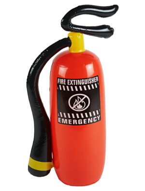 Aufblasbarer Feuerlöscher 50cm Farbe: rot