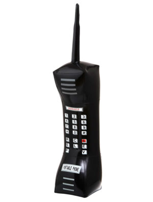 Aufblasbares Handy 77cm Farbe: schwarz