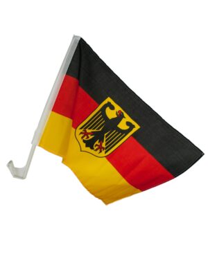 Autoflagge 2er Deutschland mit Adler 30 x 45 cm Farbe: bunt