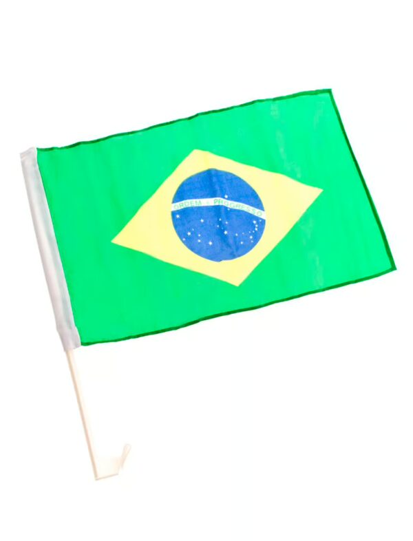 Autoflagge Brasilien 45x30cm Farbe: grün