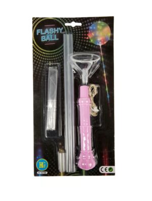 Ballon mit LED am Stab Farbe: bunt