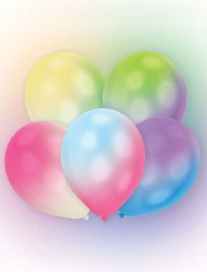 Ballon mit LED multicolor 12 Stk. 27
