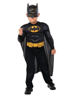 Batman Set deluxe 3-tlg. schwarz 4-6 Jahre