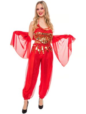 Bauchtänzerin Damen rot one size
