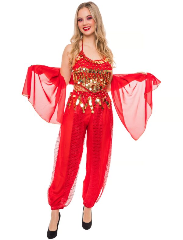 Bauchtänzerin Damen rot one size