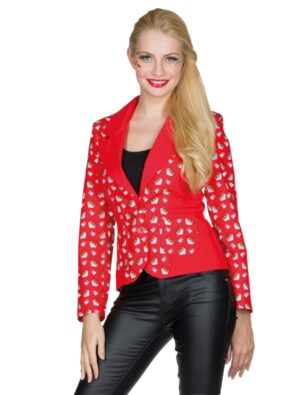 Blazer Köln Wappen Damen rot/weiß 38
