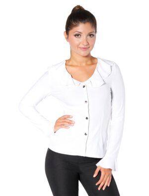 Bluse Jersey weiß S