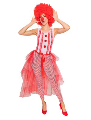 Body Clown Damen rot/weiß L/XL