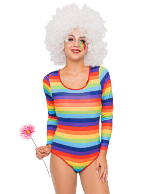 Body langarm Damen rainbow L/XL