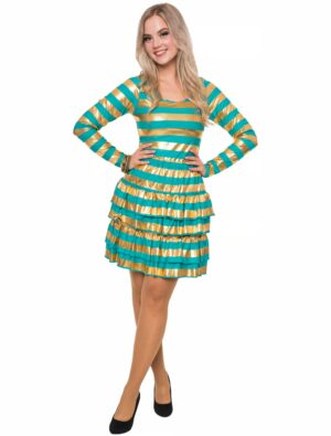 Body langarm Gestreift Damen gold/grün S/M