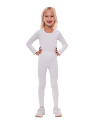 Body langarm Kinder weiß 116/128