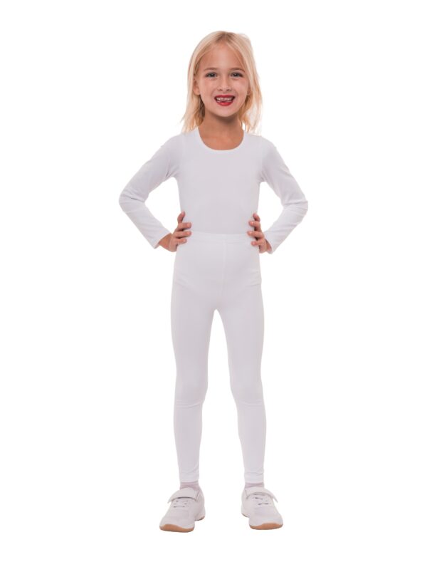 Body langarm Kinder weiß 116/128