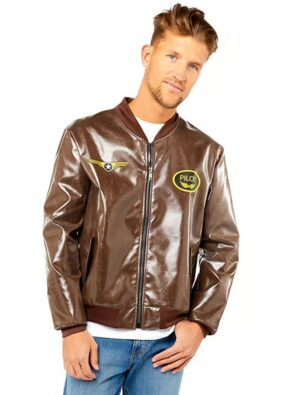 Bomber-Jacke Pilot Herren S Farbe: braun