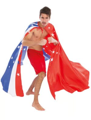 Cape Amerika rot/weiß/blau one size