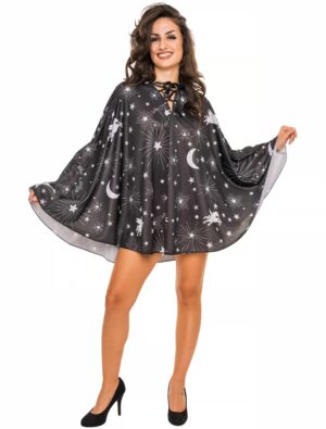 Cape Einhorn Damen schwarz one size