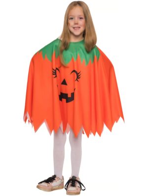 Cape lachender Kürbis Kinder orange/grün one size