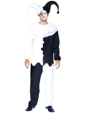 Clown Herren schwarz/weiß 52