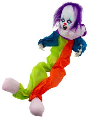 Clown mit tretenden Beinen bunt Farbe: bunt