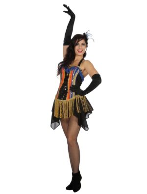 Corsagenkleid deluxe Damen bunt 36 Farbe: bunt