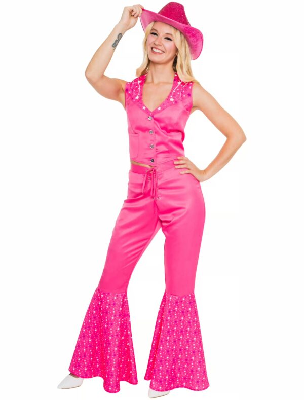 Cowgirl 2-teilig Damen pink XS