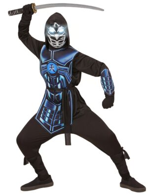 Cyber Ninja Kinder 5-tlg. schwarz/blau