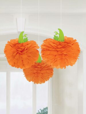 Deko Hänger Kürbis 3 Stück Farbe: orange