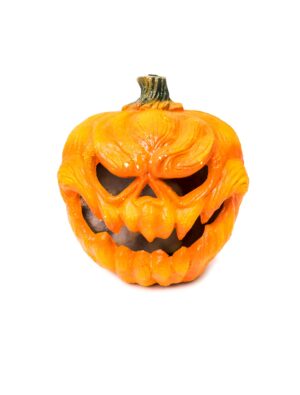 Deko Kürbis mit integriertem Licht Farbe: orange