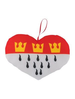 Dekoherz Kölner Wappen 21 x 14cm schwarz/weiß/rot