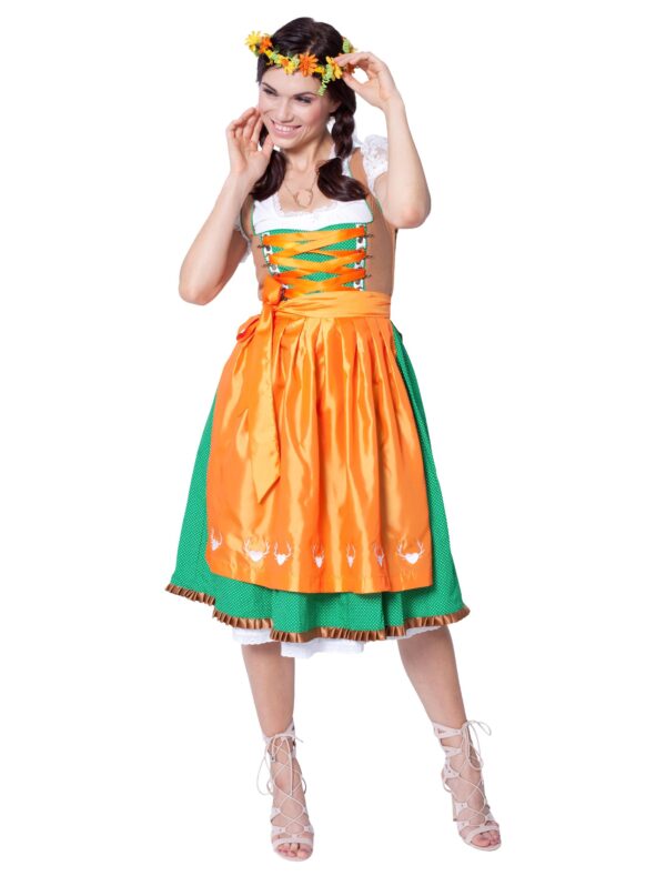 Dirndl Alexia Damen orange 34