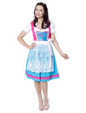 Dirndl Helena 36 Farbe: blau/pink