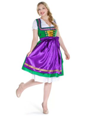Dirndl Lidia 40 Farbe: lila/grün