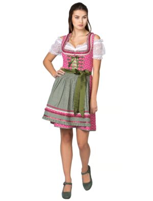 Dirndl Martina Damen pink/grün 34
