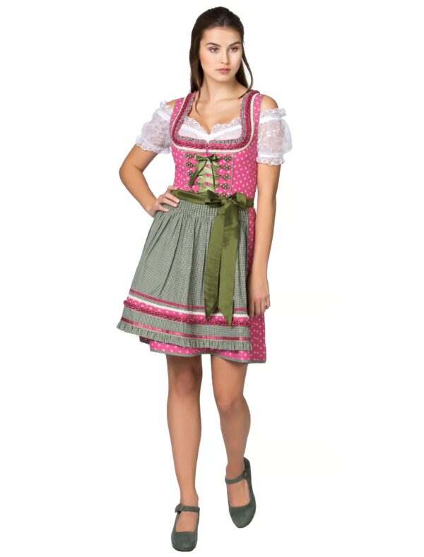 Dirndl Martina Damen pink/grün 34