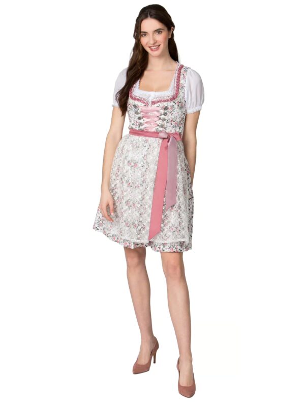 Dirndl Raja Damen weiß/rosa 36
