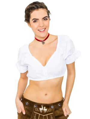 Dirndlbluse Natascha Damen weiß 46