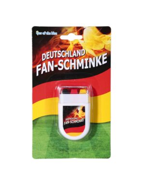 Fan-Schminke Deutschland Schminke für Karneval & Fasching Farbe: schwarz/rot/gold