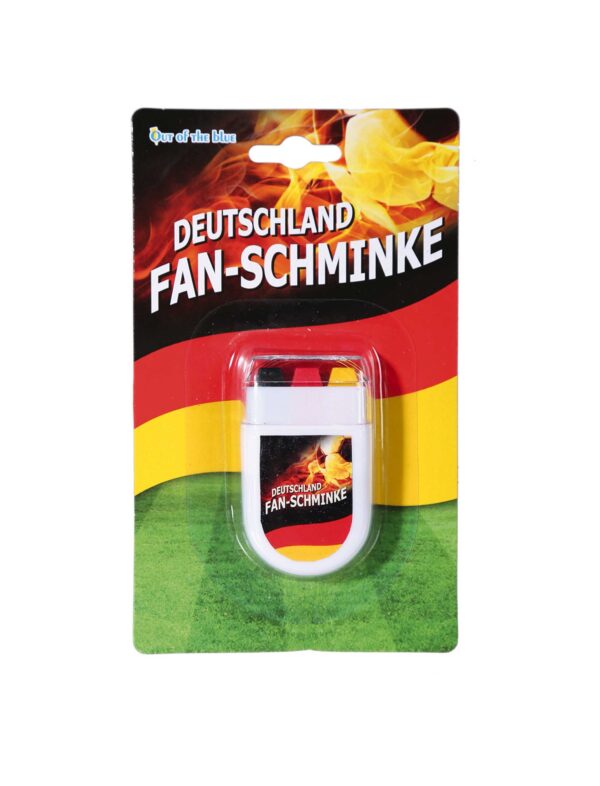 Fan-Schminke Deutschland Schminke für Karneval & Fasching Farbe: schwarz/rot/gold