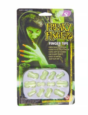 Fingernägel leuchtend weiß Schminke für Karneval & Fasching
