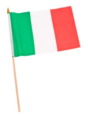 Flagge Italien am Stab 30x20cm Farbe: grün/weiß