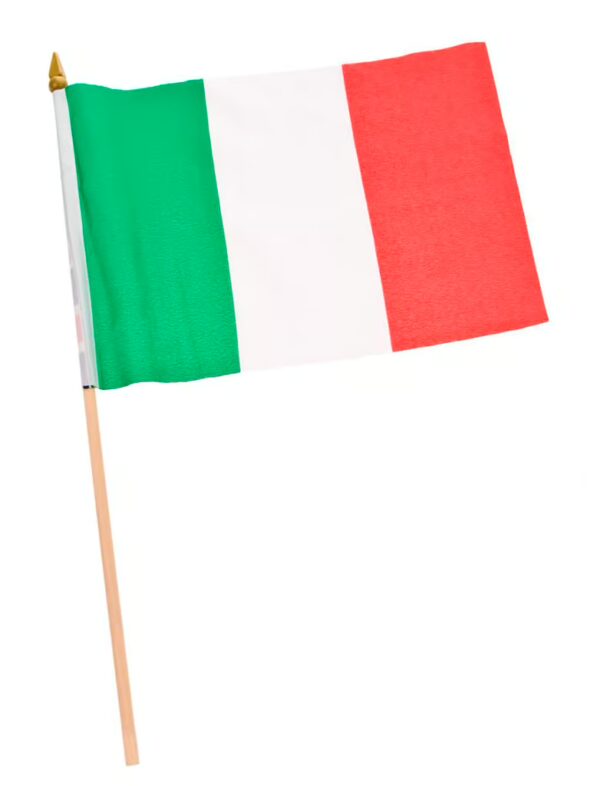 Flagge Italien am Stab 30x20cm Farbe: grün/weiß