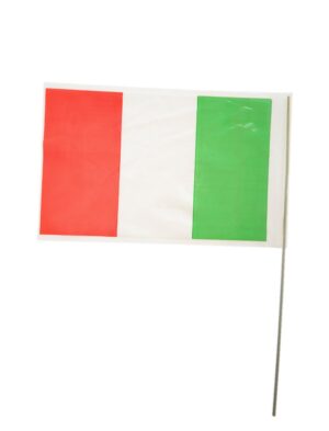 Flagge Italien am Stab Plastik Farbe: