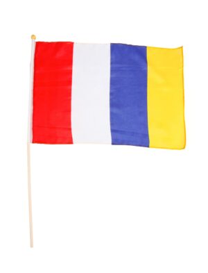 Flagge Mainz am Stab 45x30cm Farbe: bunt