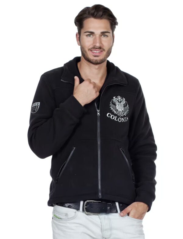 Fleecejacke Colonia schwarz XS