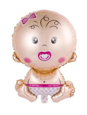 Folienballon Baby Mädchen S Farbe: bunt