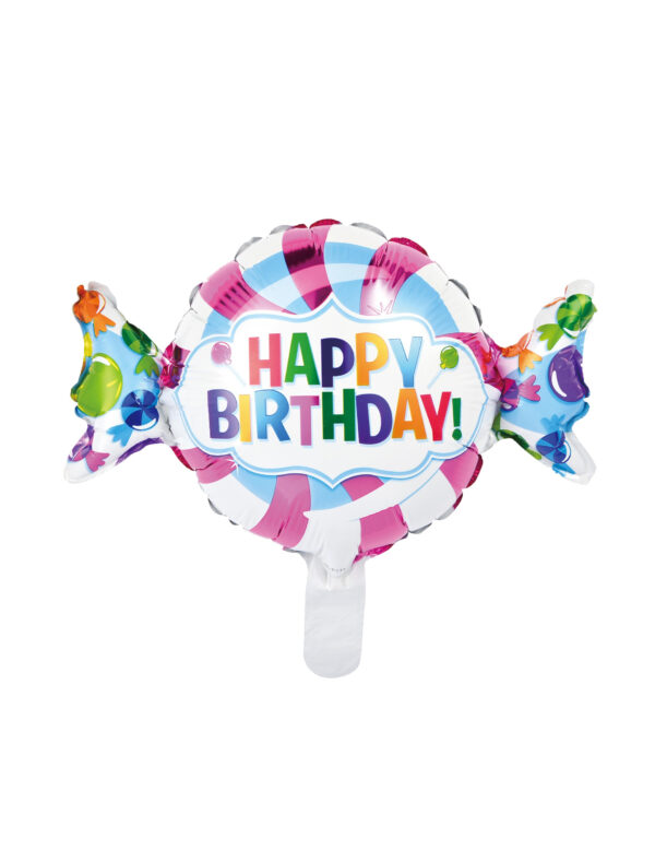Folienballon Bonbon Happy Birthday Farbe: mehrfarbig