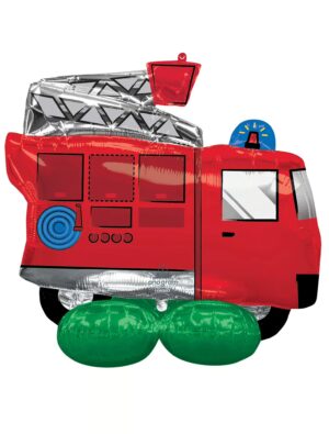 Folienballon Feuerwehr 106 x 106cm bunt Farbe: bunt