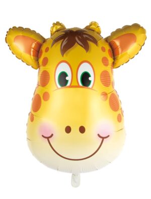 Folienballon Giraffenkopf L Farbe: gelb