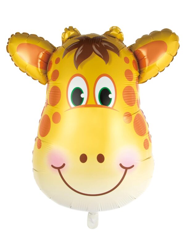 Folienballon Giraffenkopf L Farbe: gelb