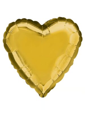 Folienballon Herz 43cm S gold