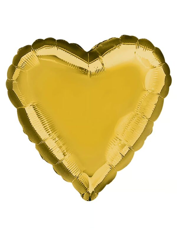 Folienballon Herz 43cm S gold